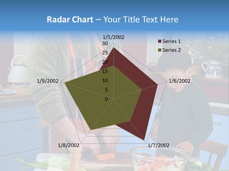 Father Casual Holding PowerPoint Template