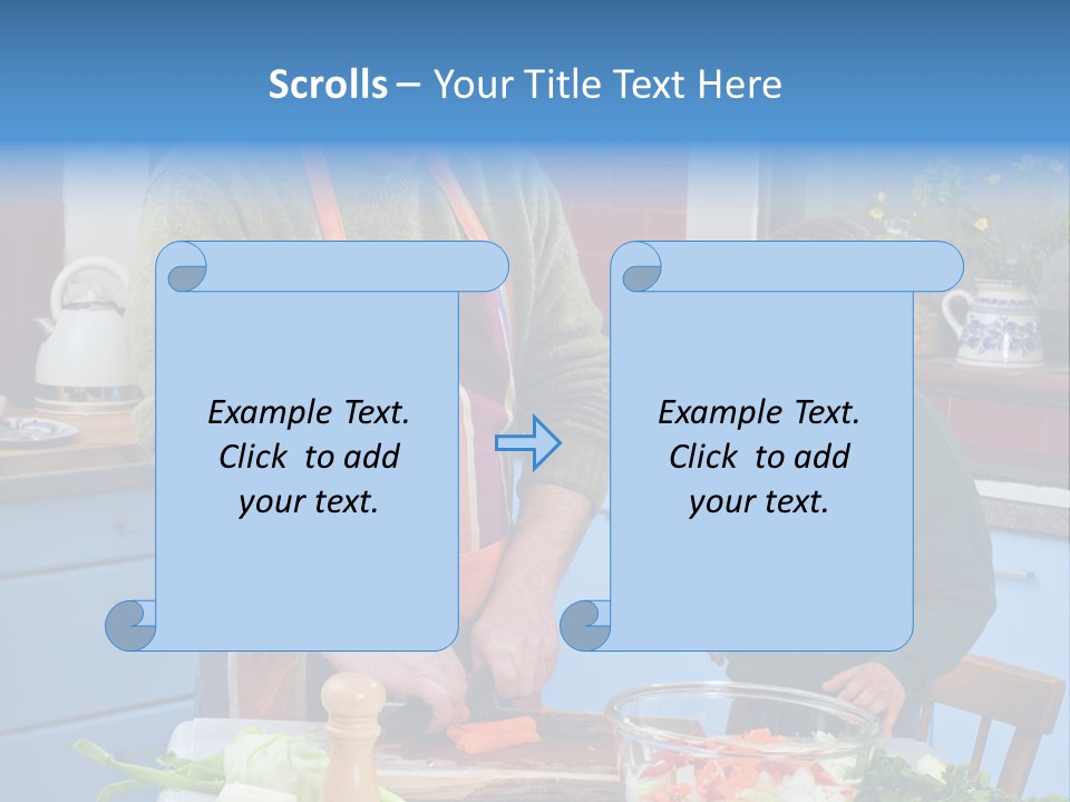 Father Casual Holding PowerPoint Template