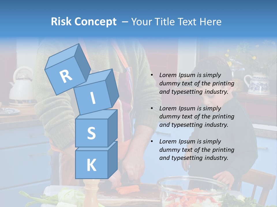 Father Casual Holding PowerPoint Template