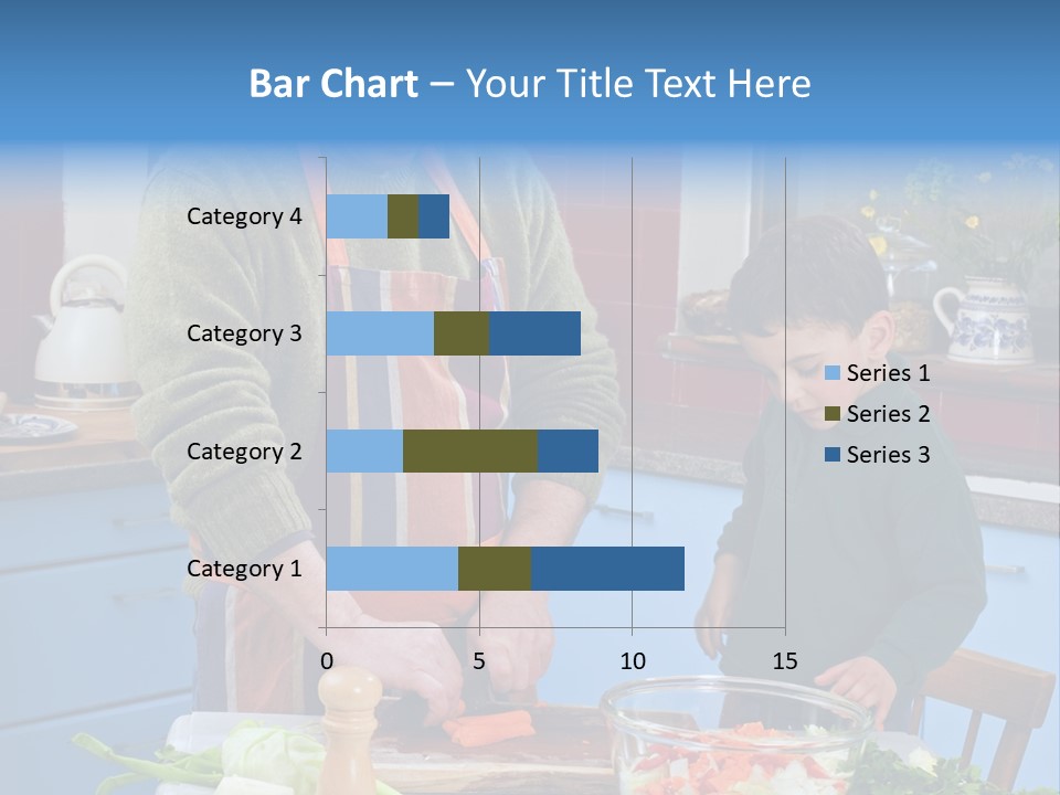 Father Casual Holding PowerPoint Template