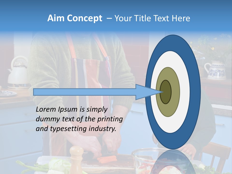 Father Casual Holding PowerPoint Template