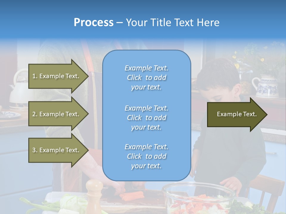 Father Casual Holding PowerPoint Template