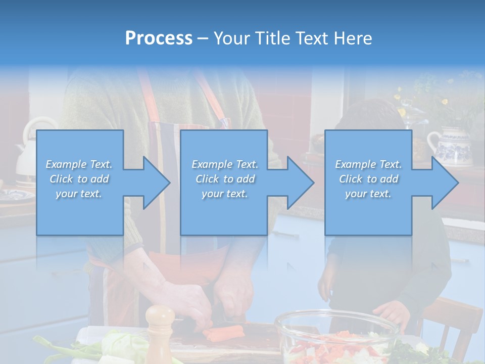 Father Casual Holding PowerPoint Template