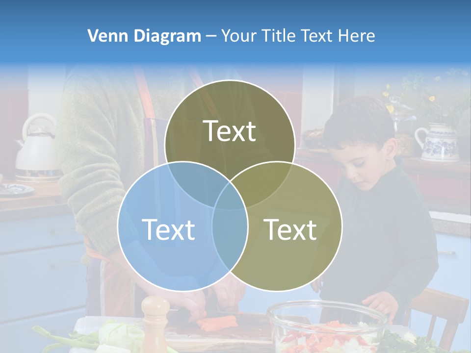 Father Casual Holding PowerPoint Template