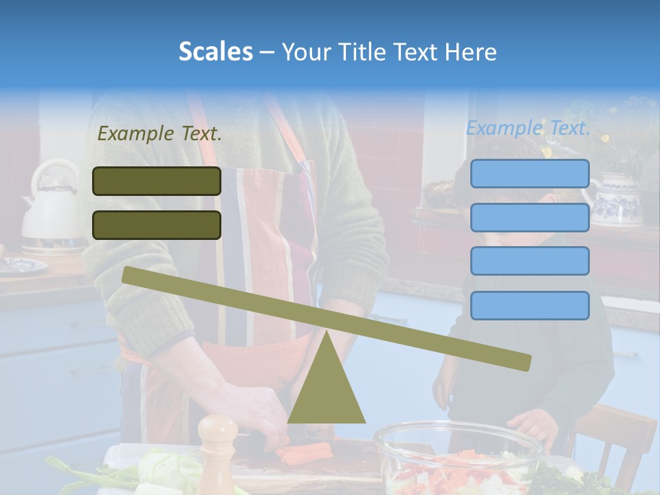 Father Casual Holding PowerPoint Template