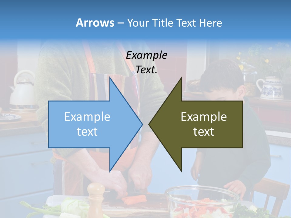 Father Casual Holding PowerPoint Template