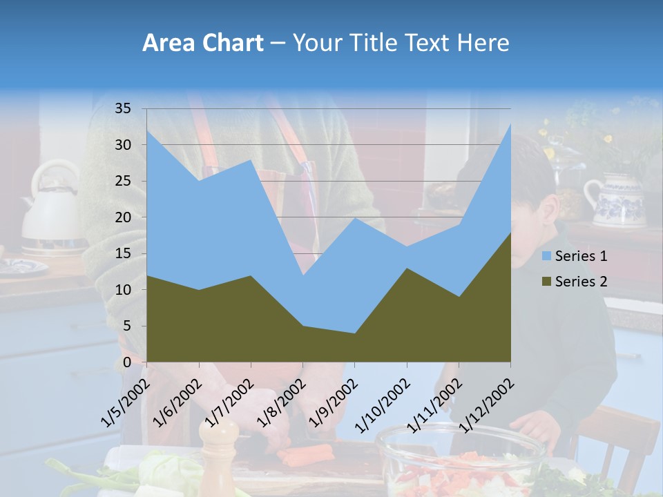 Father Casual Holding PowerPoint Template