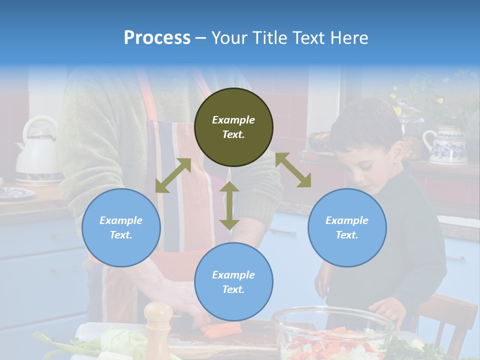Father Casual Holding PowerPoint Template