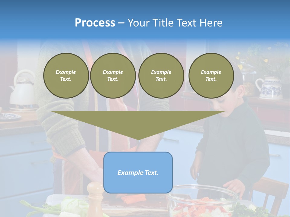 Father Casual Holding PowerPoint Template