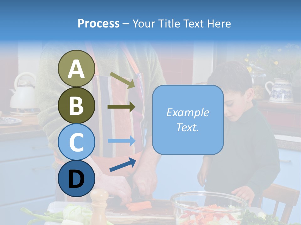 Father Casual Holding PowerPoint Template