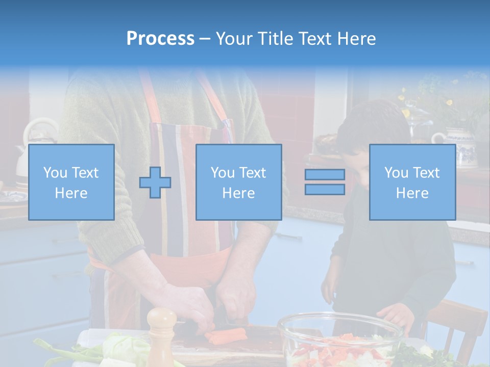 Father Casual Holding PowerPoint Template