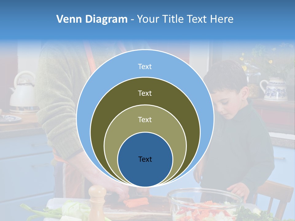 Father Casual Holding PowerPoint Template