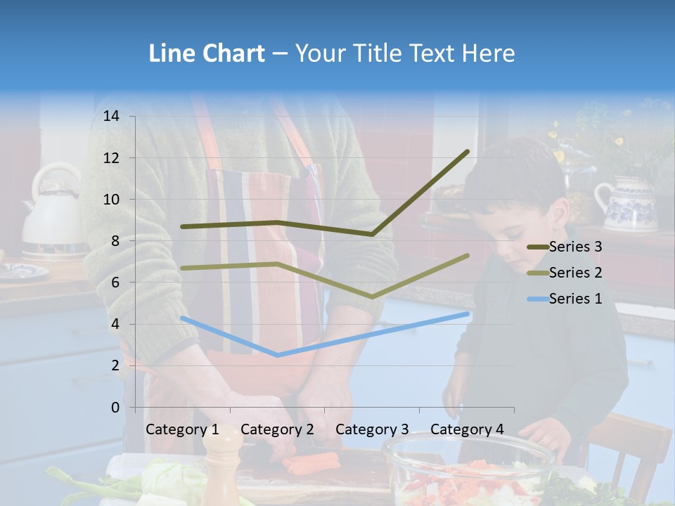 Father Casual Holding PowerPoint Template