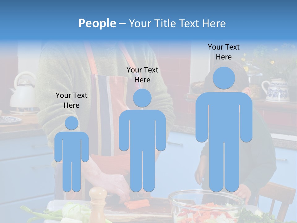 Father Casual Holding PowerPoint Template