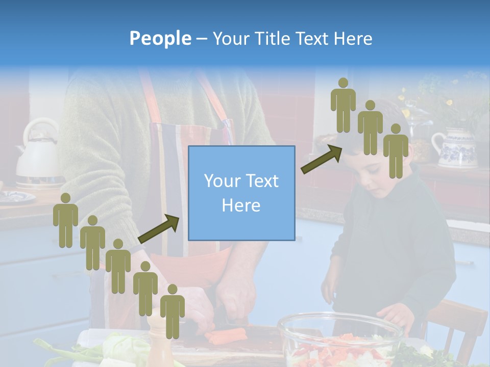 Father Casual Holding PowerPoint Template