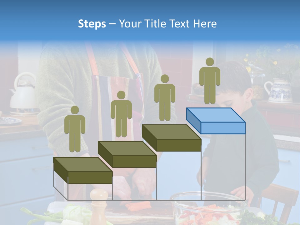 Father Casual Holding PowerPoint Template