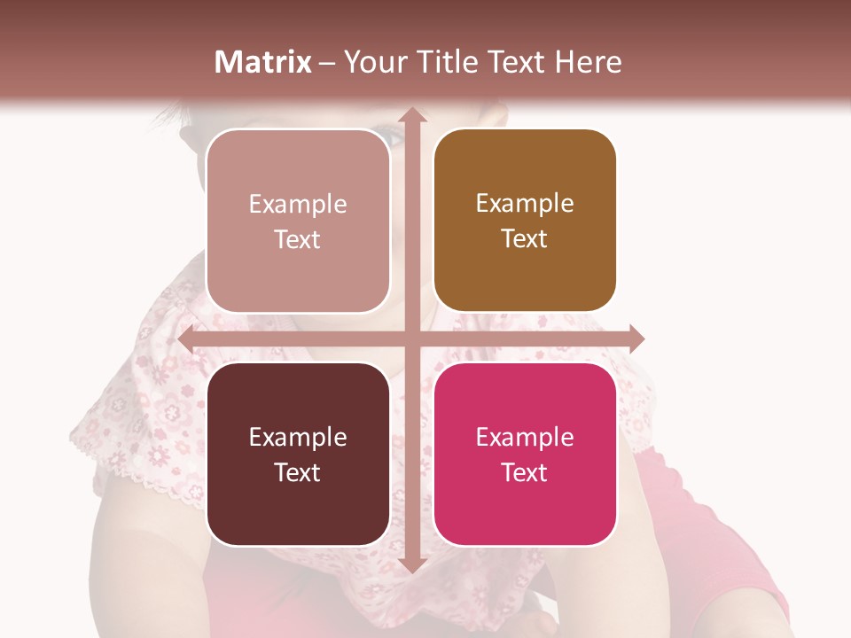 Krabbeln Pink Kindheit PowerPoint Template