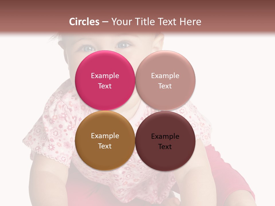 Krabbeln Pink Kindheit PowerPoint Template
