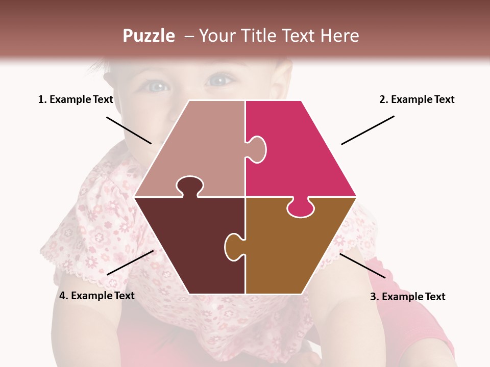 Krabbeln Pink Kindheit PowerPoint Template