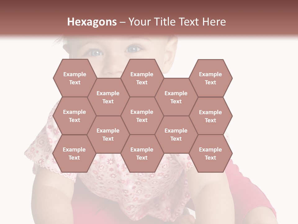 Krabbeln Pink Kindheit PowerPoint Template