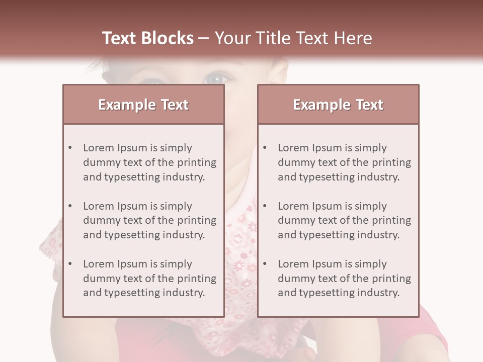 Krabbeln Pink Kindheit PowerPoint Template