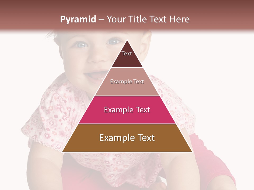 Krabbeln Pink Kindheit PowerPoint Template