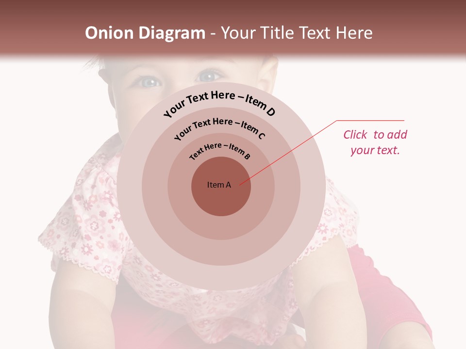 Krabbeln Pink Kindheit PowerPoint Template