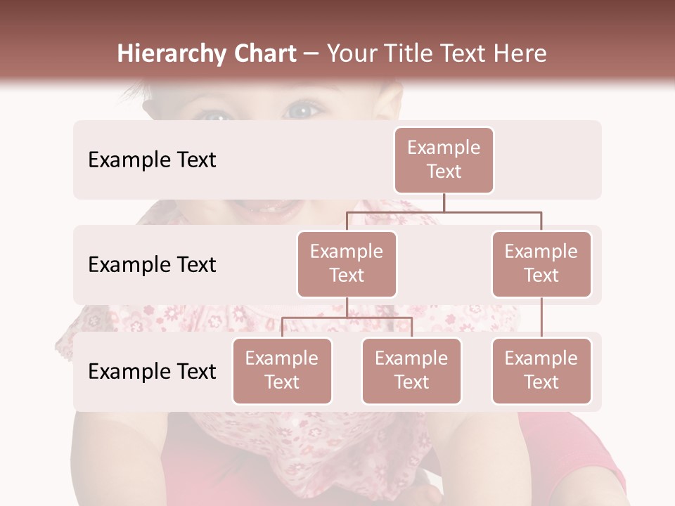 Krabbeln Pink Kindheit PowerPoint Template
