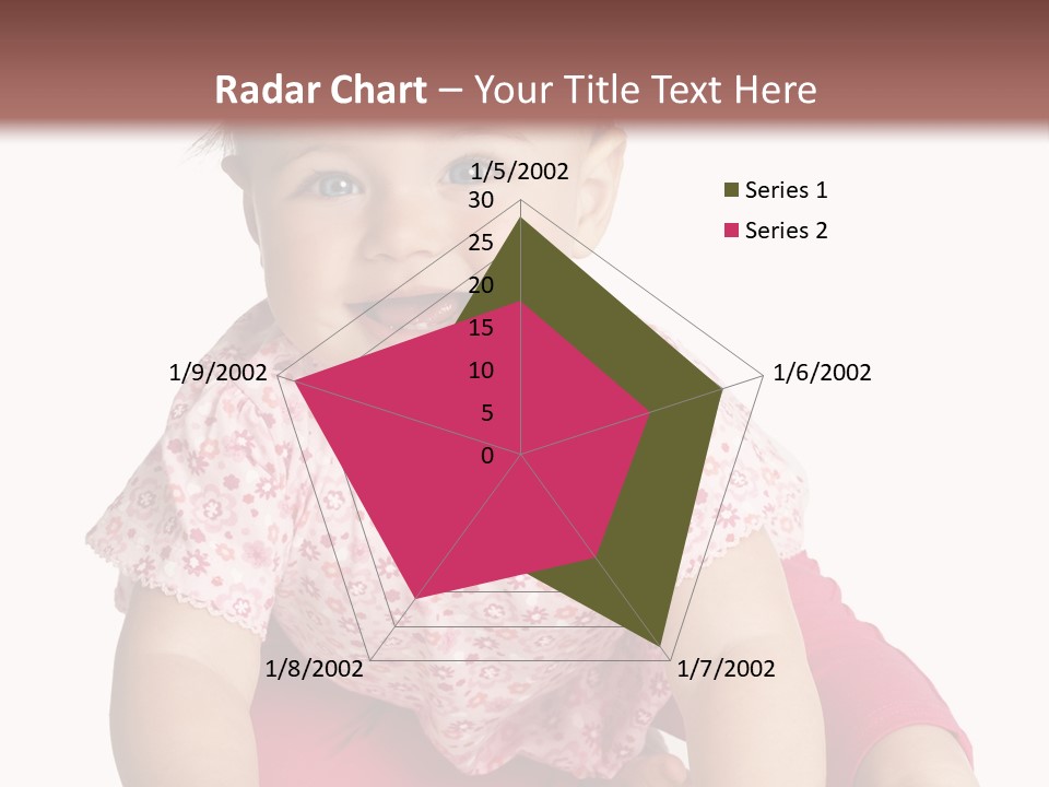 Krabbeln Pink Kindheit PowerPoint Template