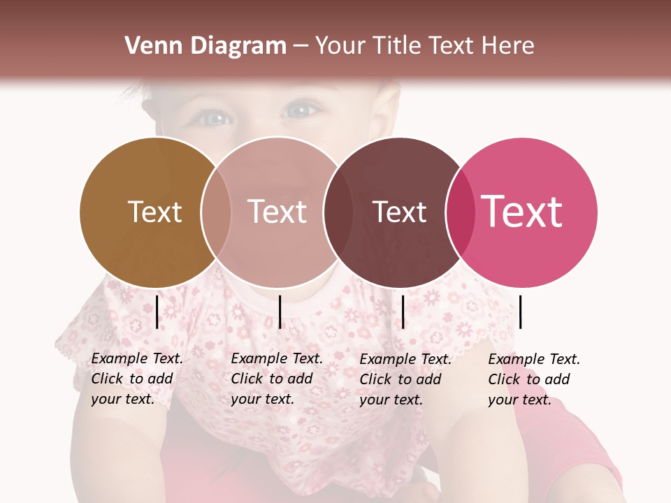 Krabbeln Pink Kindheit PowerPoint Template