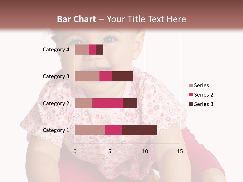 Krabbeln Pink Kindheit PowerPoint Template