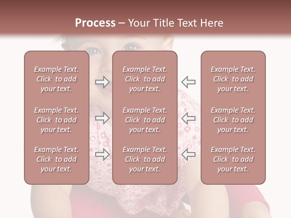 Krabbeln Pink Kindheit PowerPoint Template