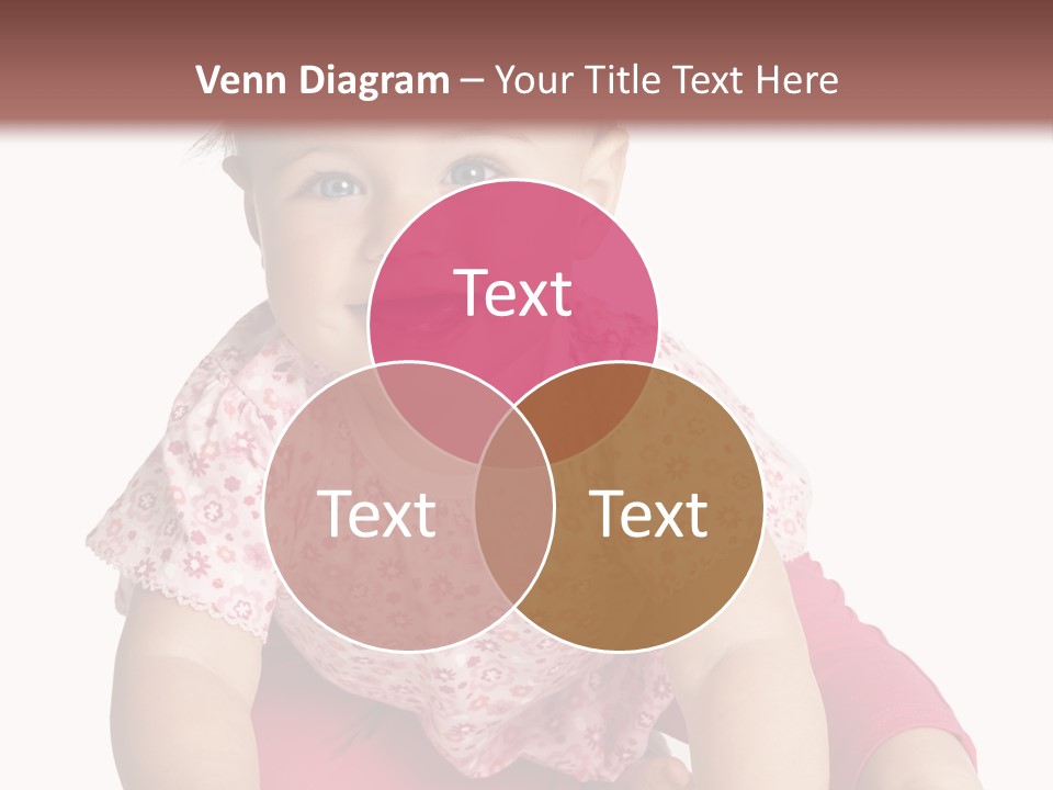 Krabbeln Pink Kindheit PowerPoint Template