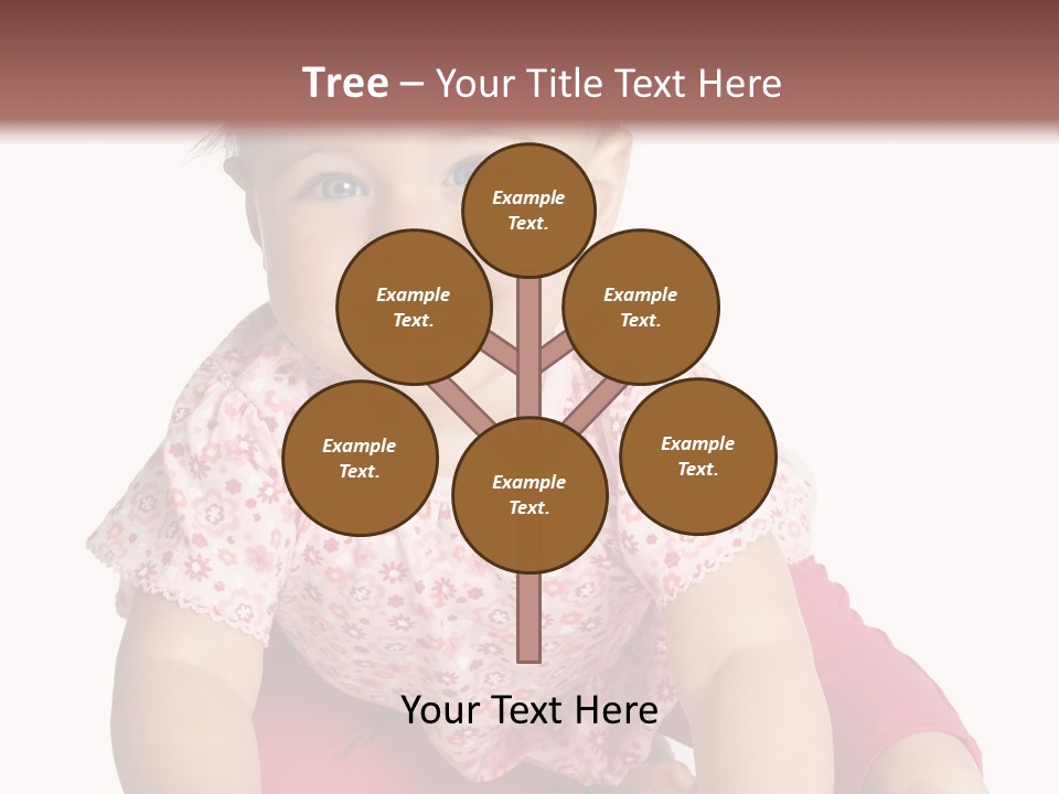 Krabbeln Pink Kindheit PowerPoint Template