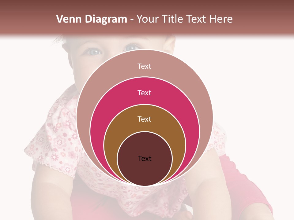 Krabbeln Pink Kindheit PowerPoint Template