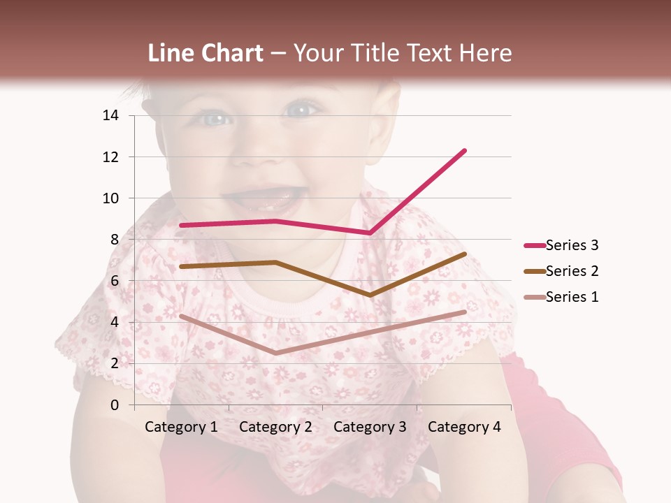 Krabbeln Pink Kindheit PowerPoint Template