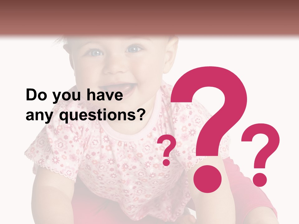 Krabbeln Pink Kindheit PowerPoint Template