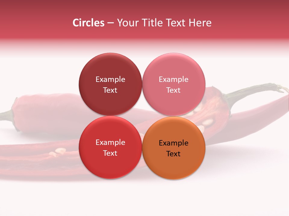 White Cayenne Food PowerPoint Template