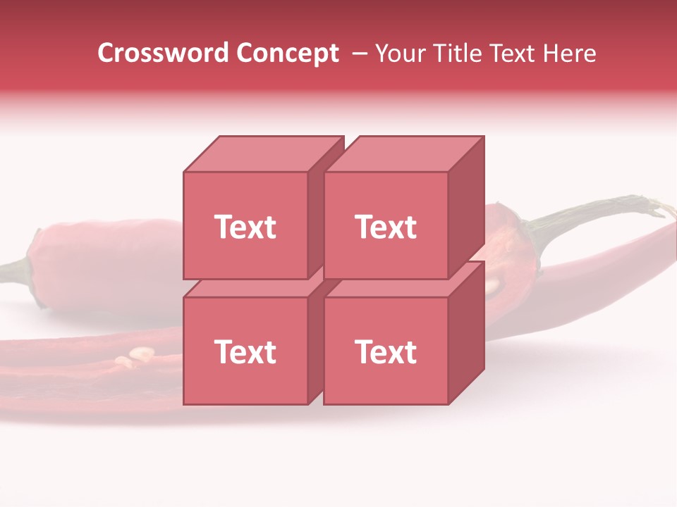 White Cayenne Food PowerPoint Template