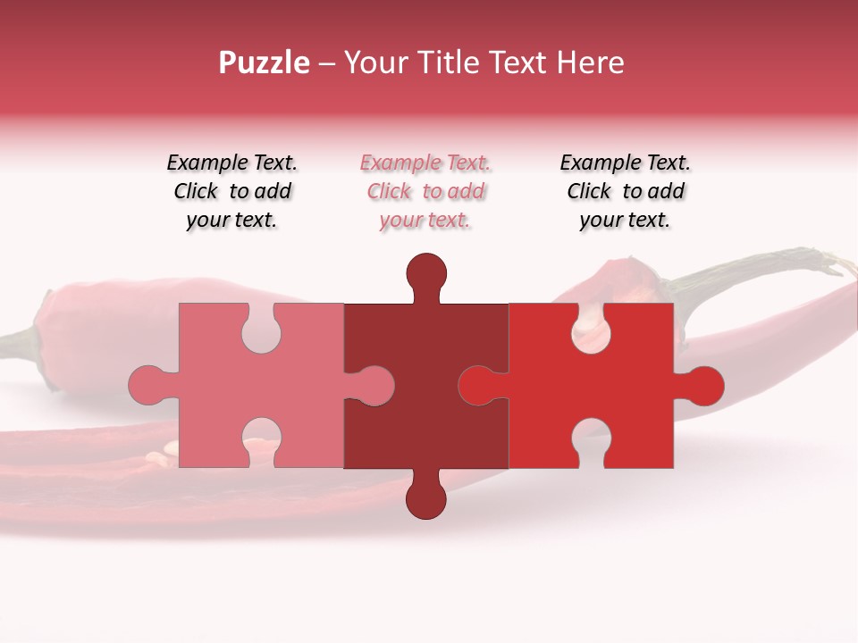 White Cayenne Food PowerPoint Template