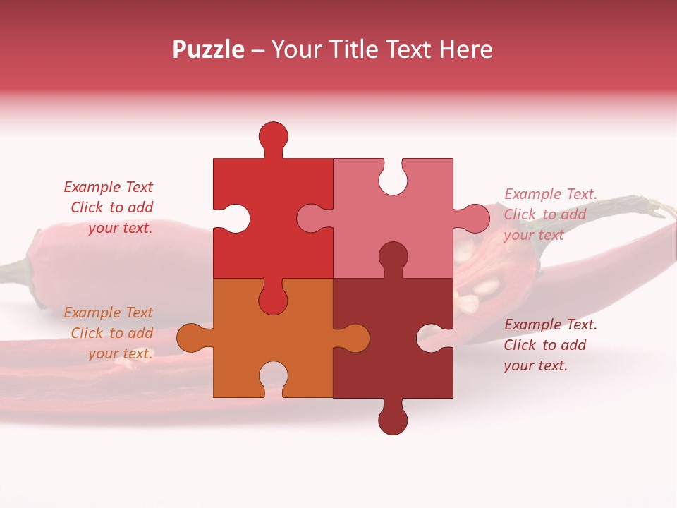 White Cayenne Food PowerPoint Template