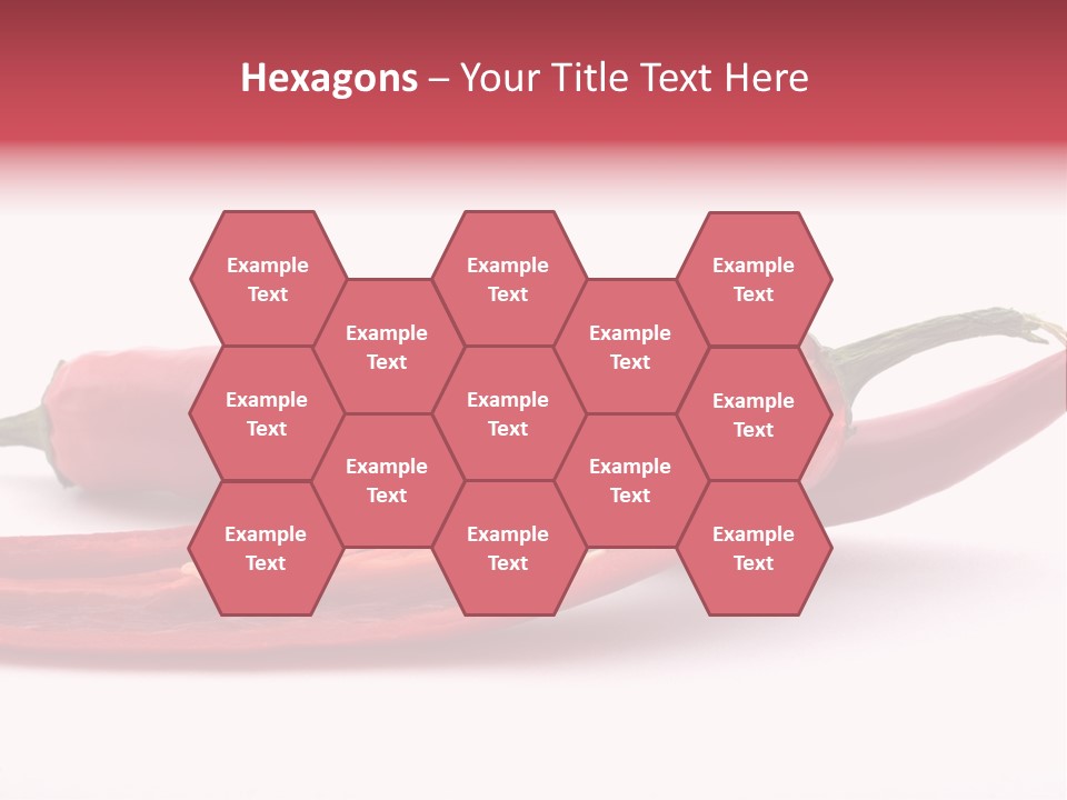 White Cayenne Food PowerPoint Template