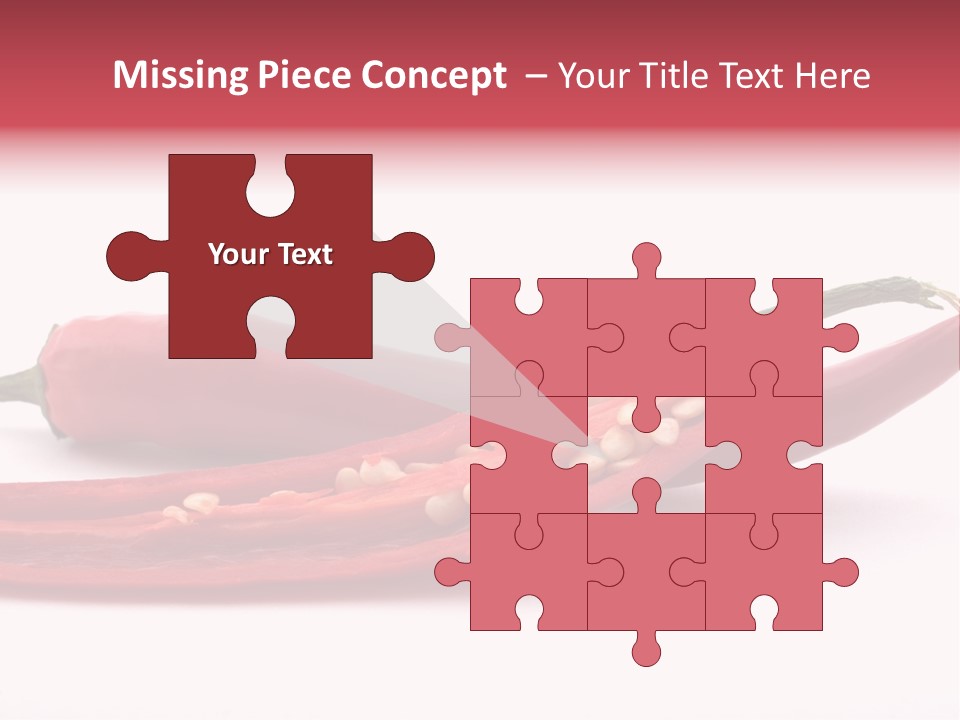 White Cayenne Food PowerPoint Template