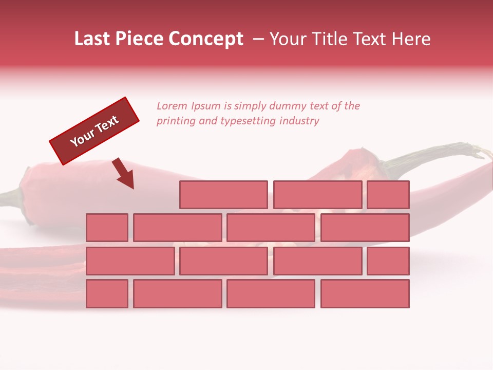 White Cayenne Food PowerPoint Template