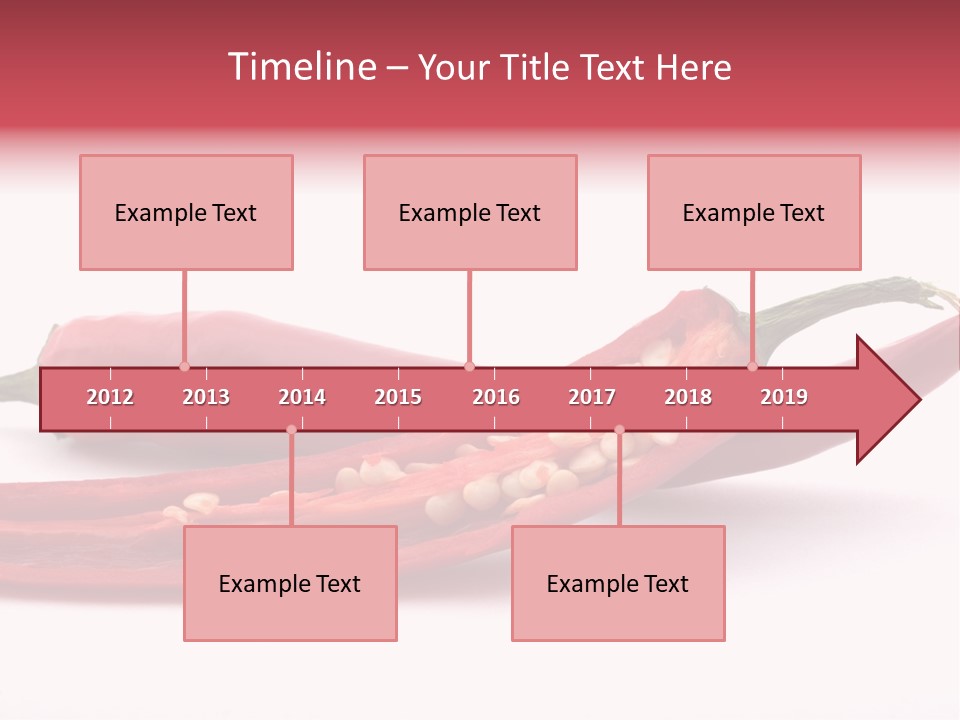 White Cayenne Food PowerPoint Template