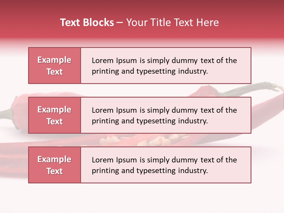 White Cayenne Food PowerPoint Template