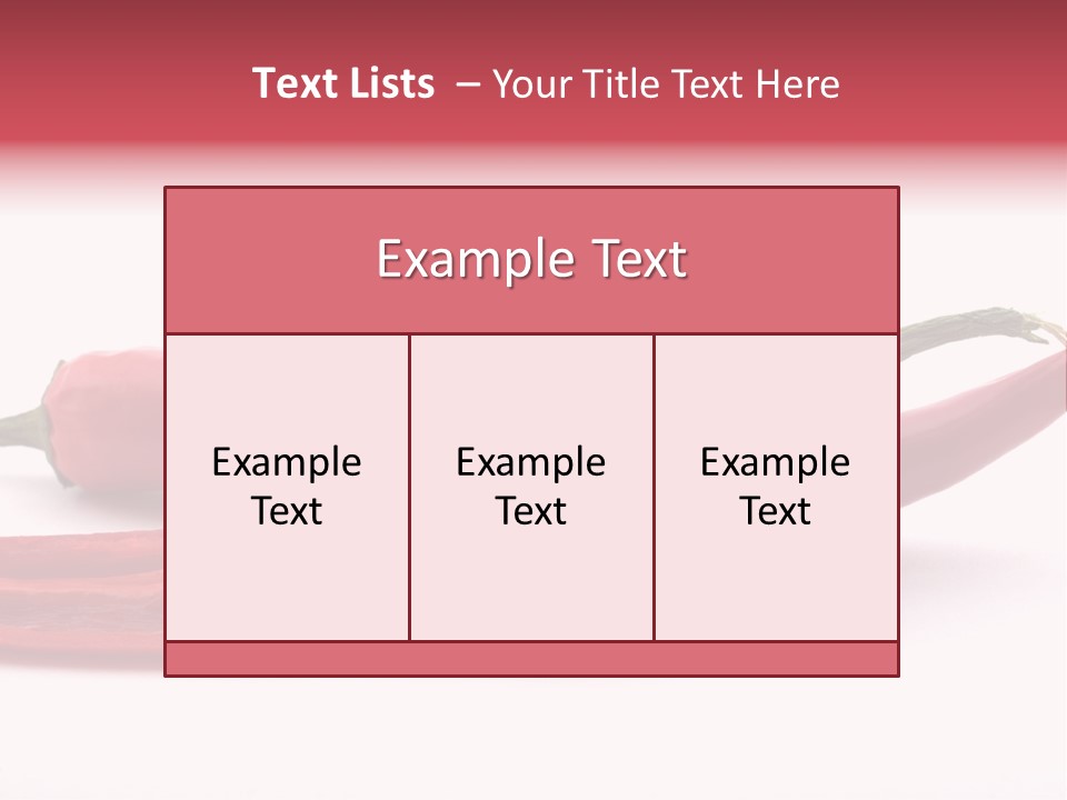 White Cayenne Food PowerPoint Template