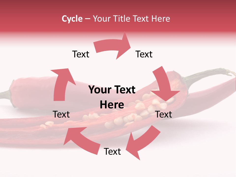 White Cayenne Food PowerPoint Template