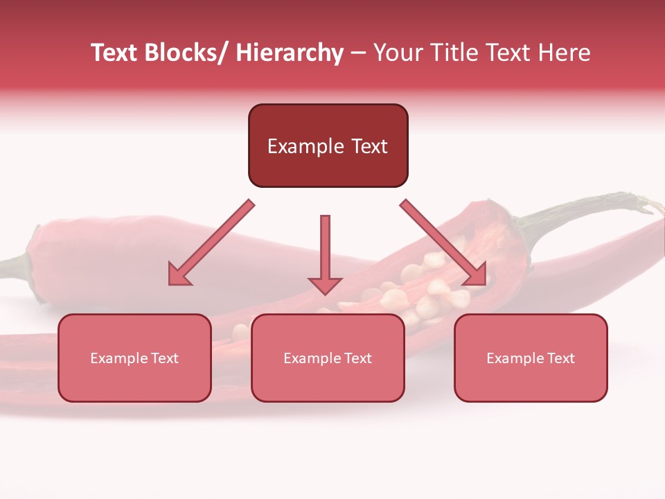 White Cayenne Food PowerPoint Template