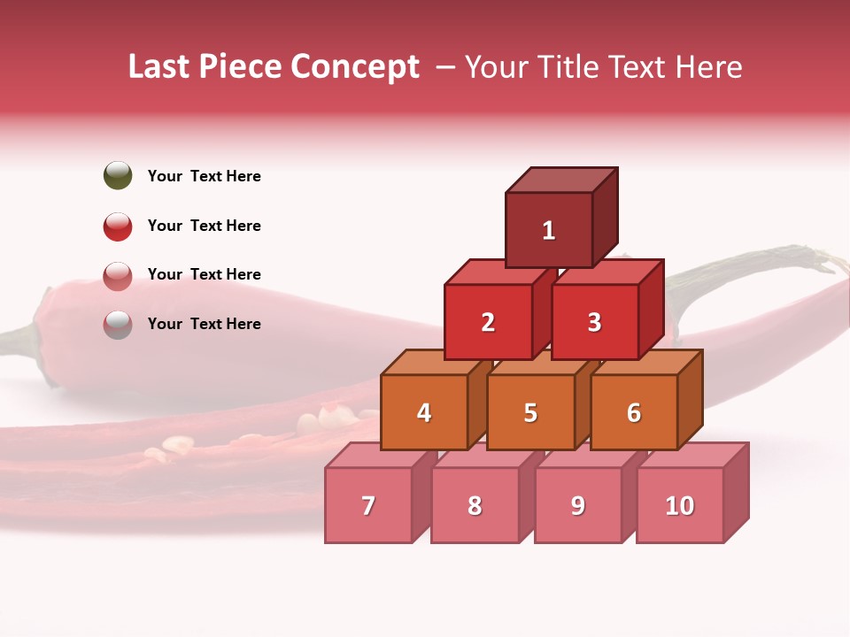 White Cayenne Food PowerPoint Template